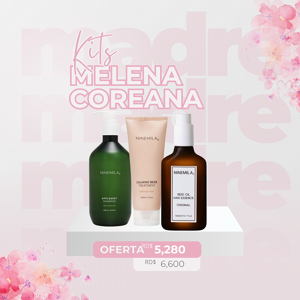 Kit Navideño Melena Coreana Nine Mila