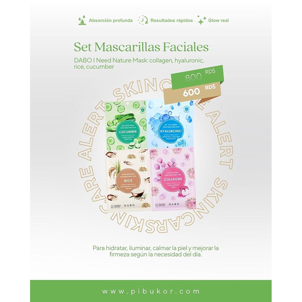 Set Mascarillas Faciales